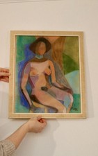 Original Swedish Glazed Oil on