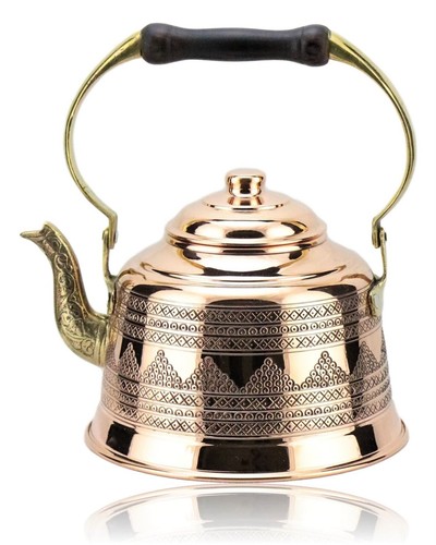 Turkish copper teapot - turkish, teapot,