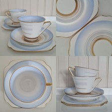 Pair Of Vintage Tea Trios By