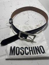 VINTAGE Leather Redwall Moschino Brown belt Size 40