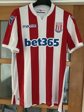 Stoke City Macron Home Shirt 2018/19, Size Medium In VGC