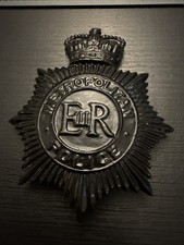 Metropolitan Police Night Helmet Plate Obsolete QC