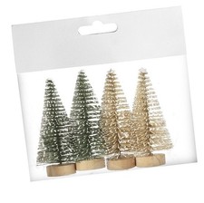 4 X Miniature Christmas Tree