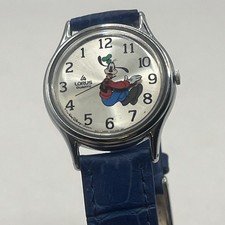 Vintage Lorus Backwards Goofy Watch Men  Silver Dial Silver Tone V515-6A00