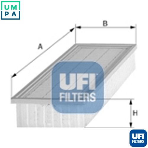 Air filter 036 for saab - filter, 30.036.00