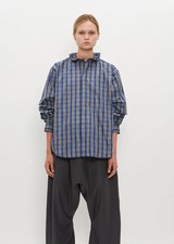 Sophie D'Hoore Blue Gray Plaid