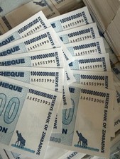 Zimbabwe 25 X 100 Billion