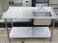 Stainless Steel Sink 140cm Large Deep Bowl Commercial Industrial QUALITY
