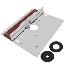 Aluminium router table insert - aluminium,