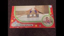 Wooden Railway Train Set AND Lifting Bridge. NEW and sealed. Perfect Gift