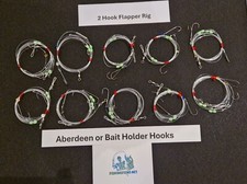 2 Hook Flapper Rigs 10 Pack