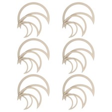  18PCS Macrame Hoops: Wooden