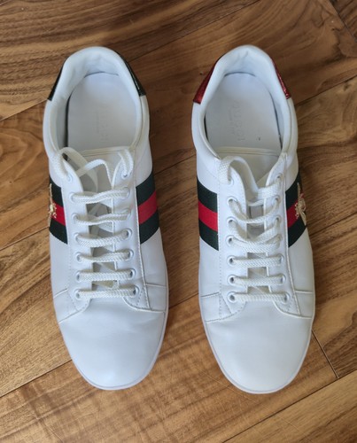 Gucci ace bee leather - gucci,