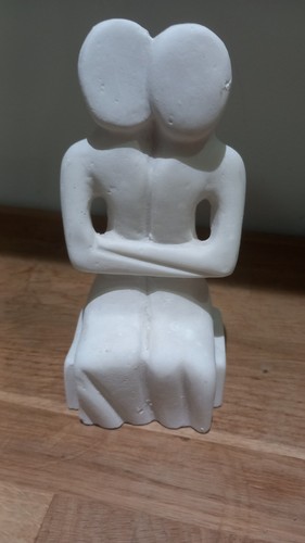 Abstract white lovers - lovers, couple