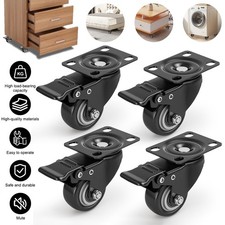 4 X Small 40mm Rubber Swivel