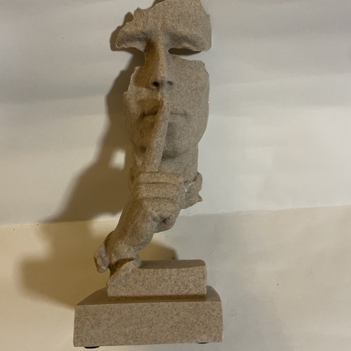 Statue shhhhh resin - statue,