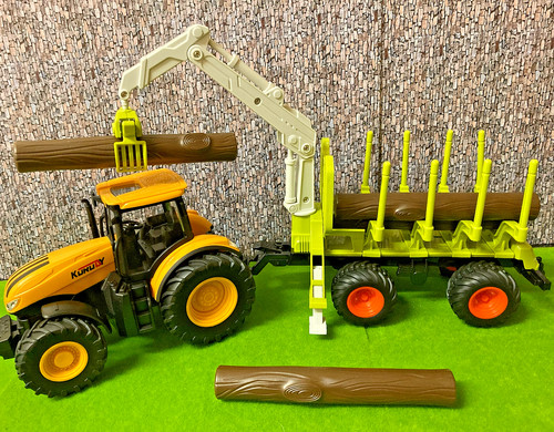 Large tractor with working - large,