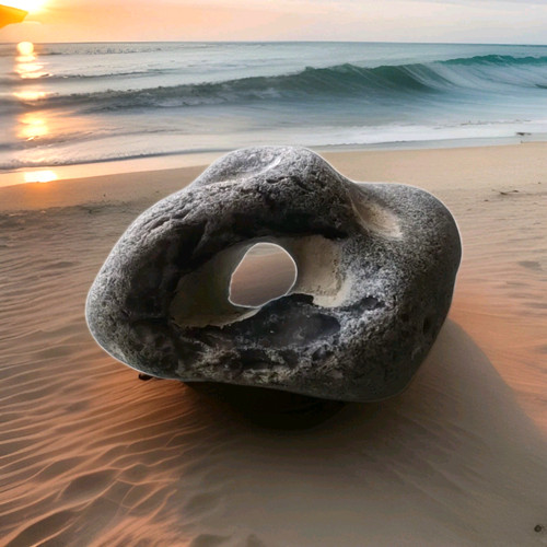 Large natural flint - large, stone