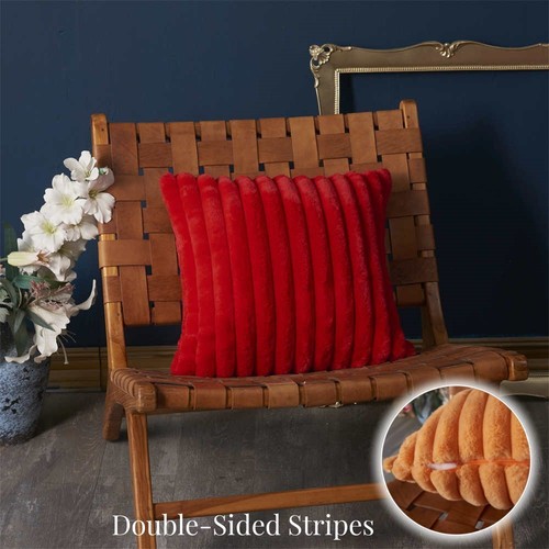 Faux fur striped - faux, plush