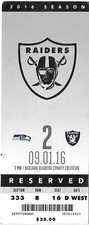 OAKLAND RAIDERS VS SEATTLE