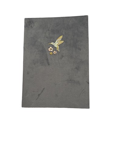 Blue velvet journal notebook - blue,