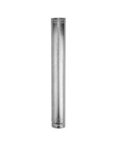 AmeriVent 3E18 Type B Gas Vent Pipe, 3 in OD, 18 in L, Galvanized Steel
