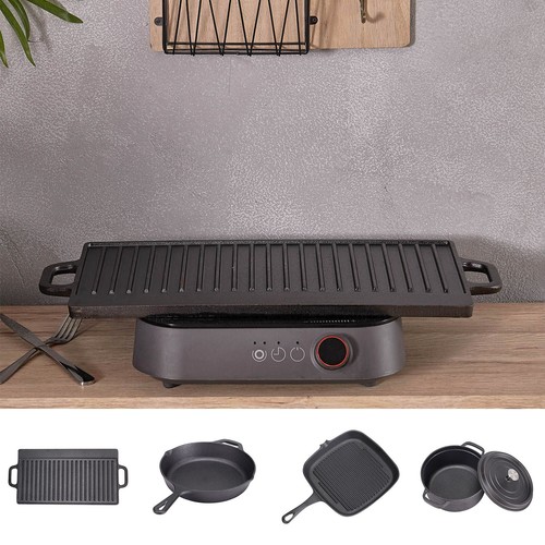 Cast iron camping frying pan - cast,