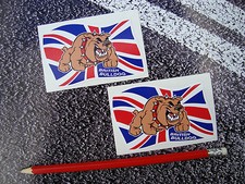 BRITISH BULLDOG STICKERS UNION JACK / ENGLAND BUMPER  GB X 2