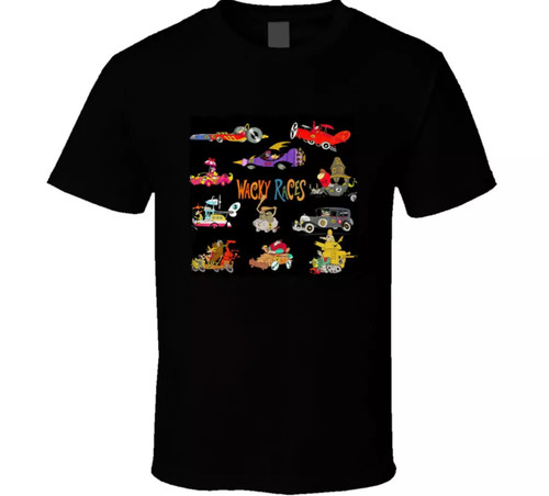 Wacky races vehicles - t, shirt