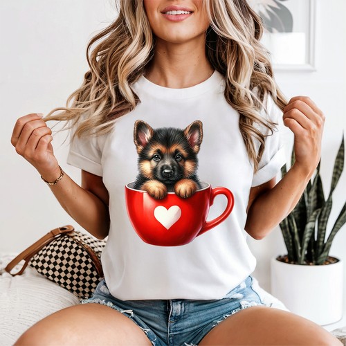 German shepherd puppy cup - shepherd,
