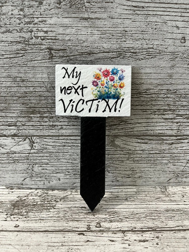 Plant pot slate markers - slate,