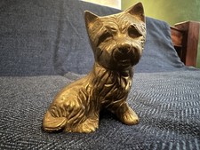 Brass Westie Ornament Dog