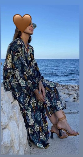Zara beaded printed kimono - zara,