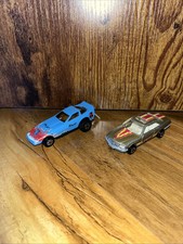 Vintage Retro Toy Drag Racer 1980s Road Champs Funny Car Fire Cat & Mercedes