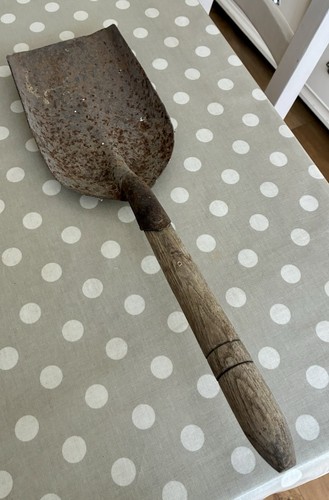 Vintage coal shovel wooden - vintage,