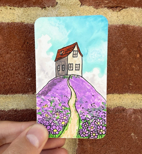 Aceo original painting dream - aceo, painting,