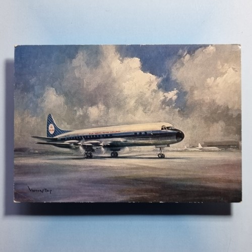 Commercial aircraft postcard - aircraft,