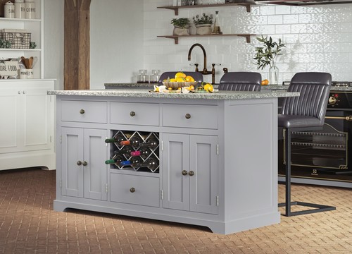 Baumhaus grey kitchen island - grey,