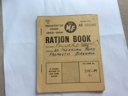 Ministry food ration - food, book