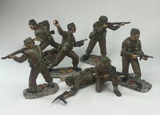 Airfix 1/32 WW2 British Commandos Vintage Painted And Based Model Toy Soldiers