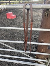 Quality English leather. Tan Soft rubber grip reins 16mm Hardly used