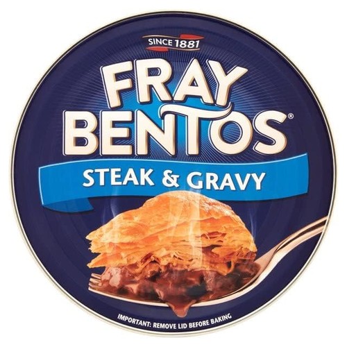 Steak gravy pie 425g white - steak,