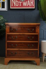 Antique Yew Wood Bureau —
