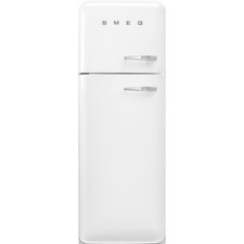 Smeg FAB30LWH5UK 50s Style Left Hand Hinge Freestanding Fridge Freezer In White