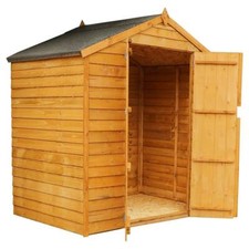 6x4 WOODEN GARDEN SHED DOUBLE