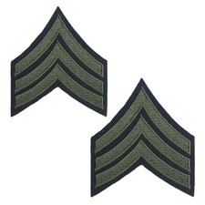 Pair of Sergeant Stripes Olive