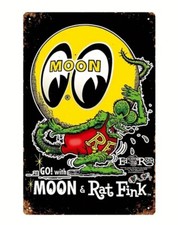 Rat fink and mooneyes metal