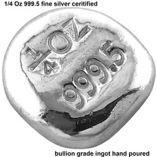 Silver Ingot Bar 1/4 Ounce