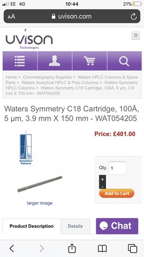 Waters hplc column wat054205 - waters,