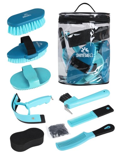 Shinewell horse grooming kit - shinewell,